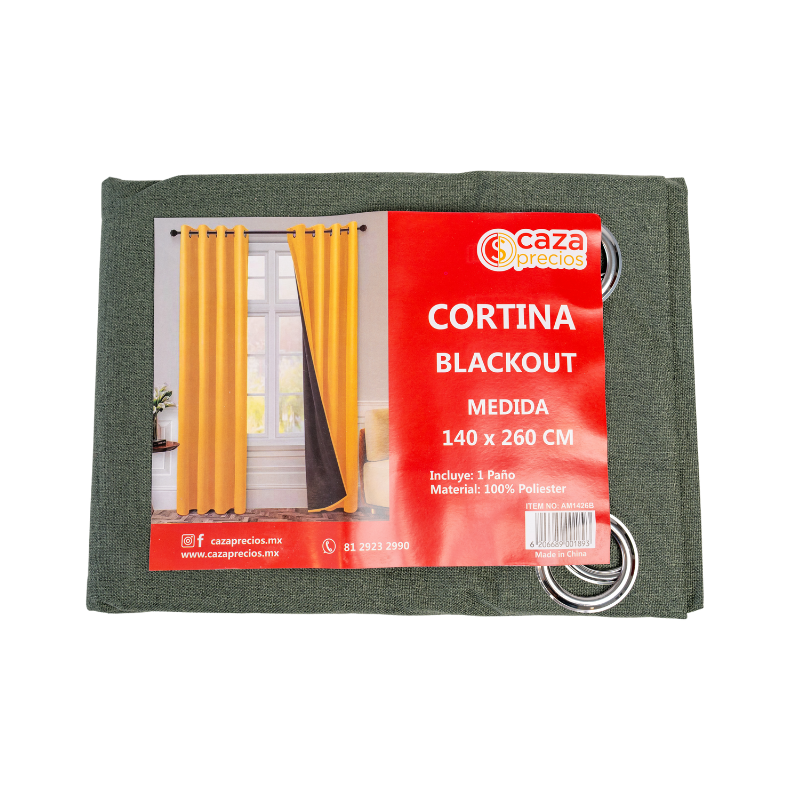 Cortina Black Out Verde (1 paño)