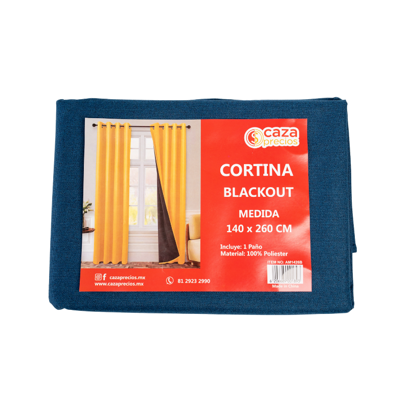 Cortina Black Out Azul (1 paño)