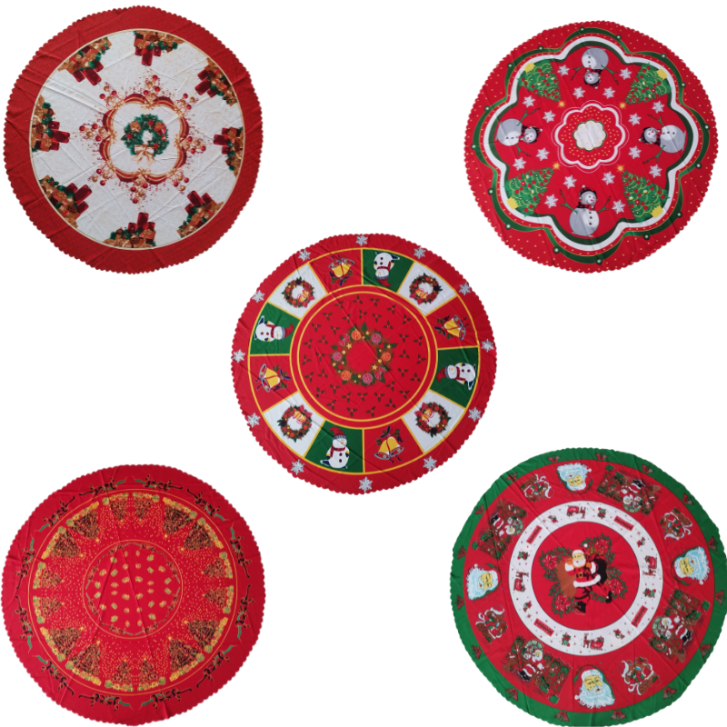 Manteles Redondos Navideños