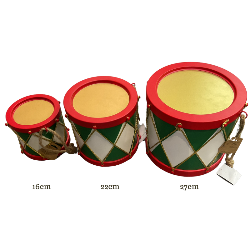 Tambor Metálico Navideño