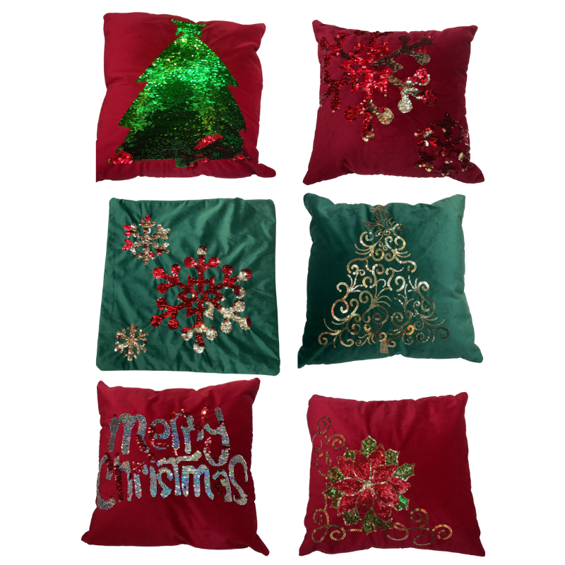 Funda de Cojín Navideño