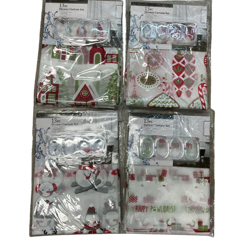 Cortinas de Baño Navideñas