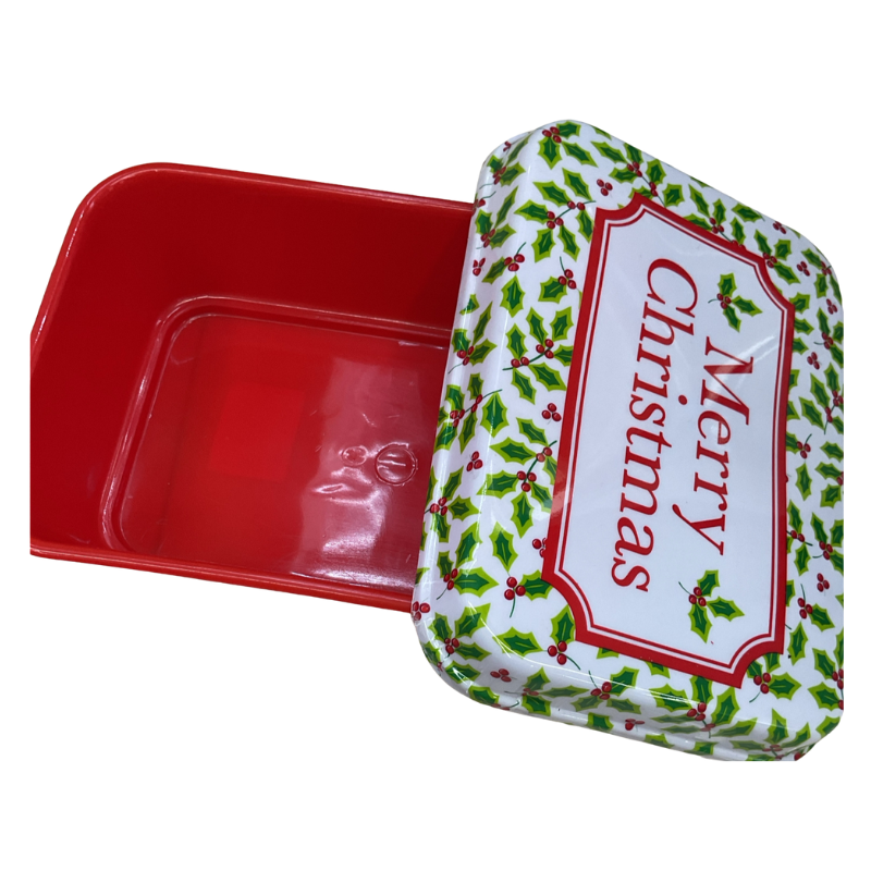 Caja Plástica Navideña