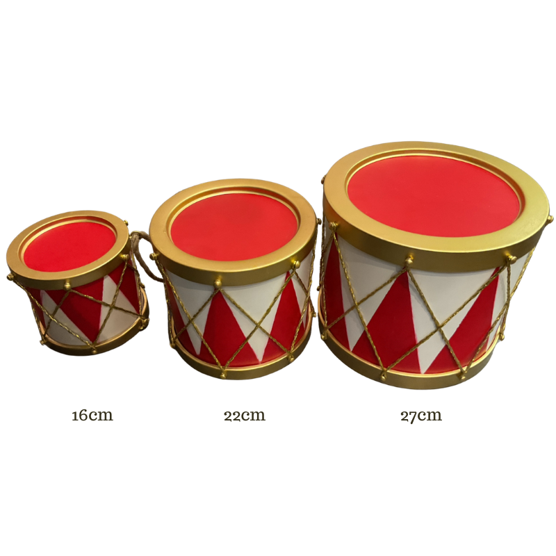 Tambor Metálico Navideño
